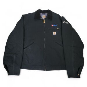 Carhartt Detroit Men's Jacket Black Size XL Blanket Lined USA J001